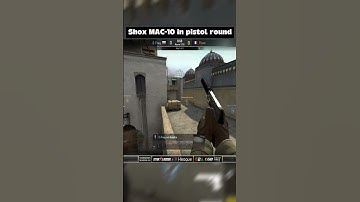 Shox MAC 10 in pistol round  #cs2clips #cs2moments
