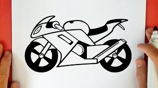 COMO DIBUJAR UNA MOTO