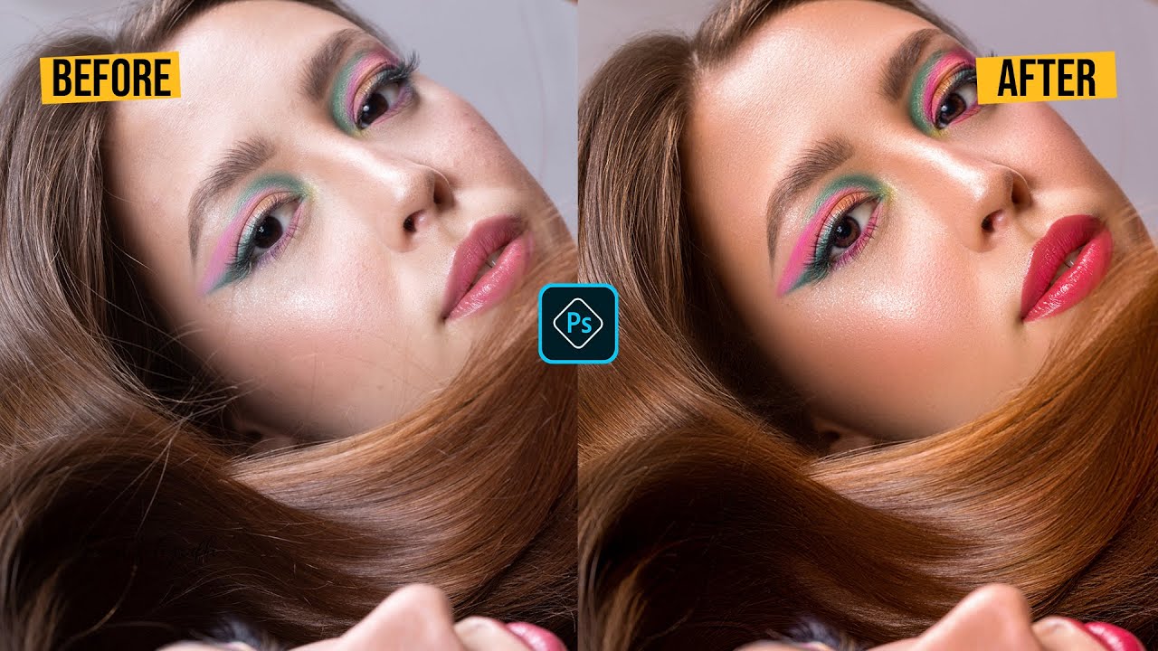 Tutorial (4 Eazy Beginner Steps) Skin Retouching, Color