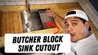 How To Cut A Hole for Undermount Kitchen Sink With Just A Saw | DIY Countertops Pt 2