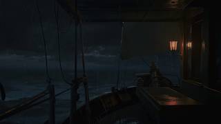 Night on a Small Boat | Heavy Rain, Soothing Waves & Gentle Light for Deep Sleep screenshot 3
