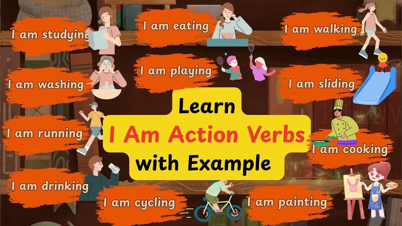 30 Action Verbs in English for toddlers| Action Verbs for kids and ...