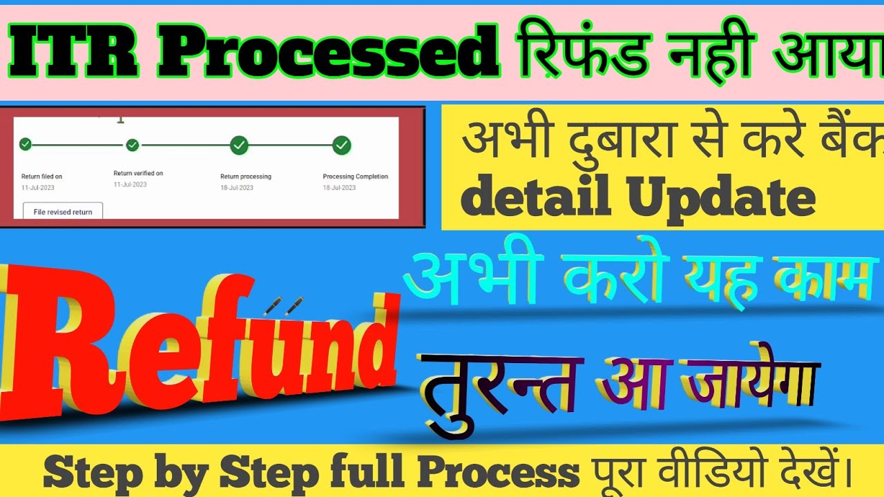 tax refund 2324 kab aayega Itr refund 2324 /Refund reissue