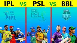 IPL VS PSL VS BBL Comparison | Pakistan Super League VS Indian Premier League VS BIG BASH LEAGUE screenshot 4
