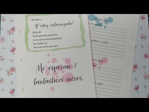 🌸Imprimibles gratuitos: diario de embarazo ❤️ 