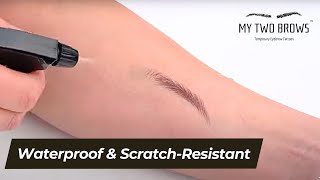 My Two Brows Waterproof Video PROOF