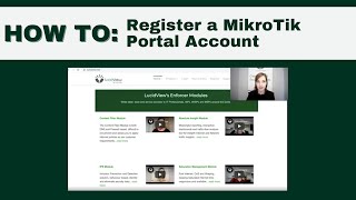 LucidView -  How to Register a MikroTik Portal Account