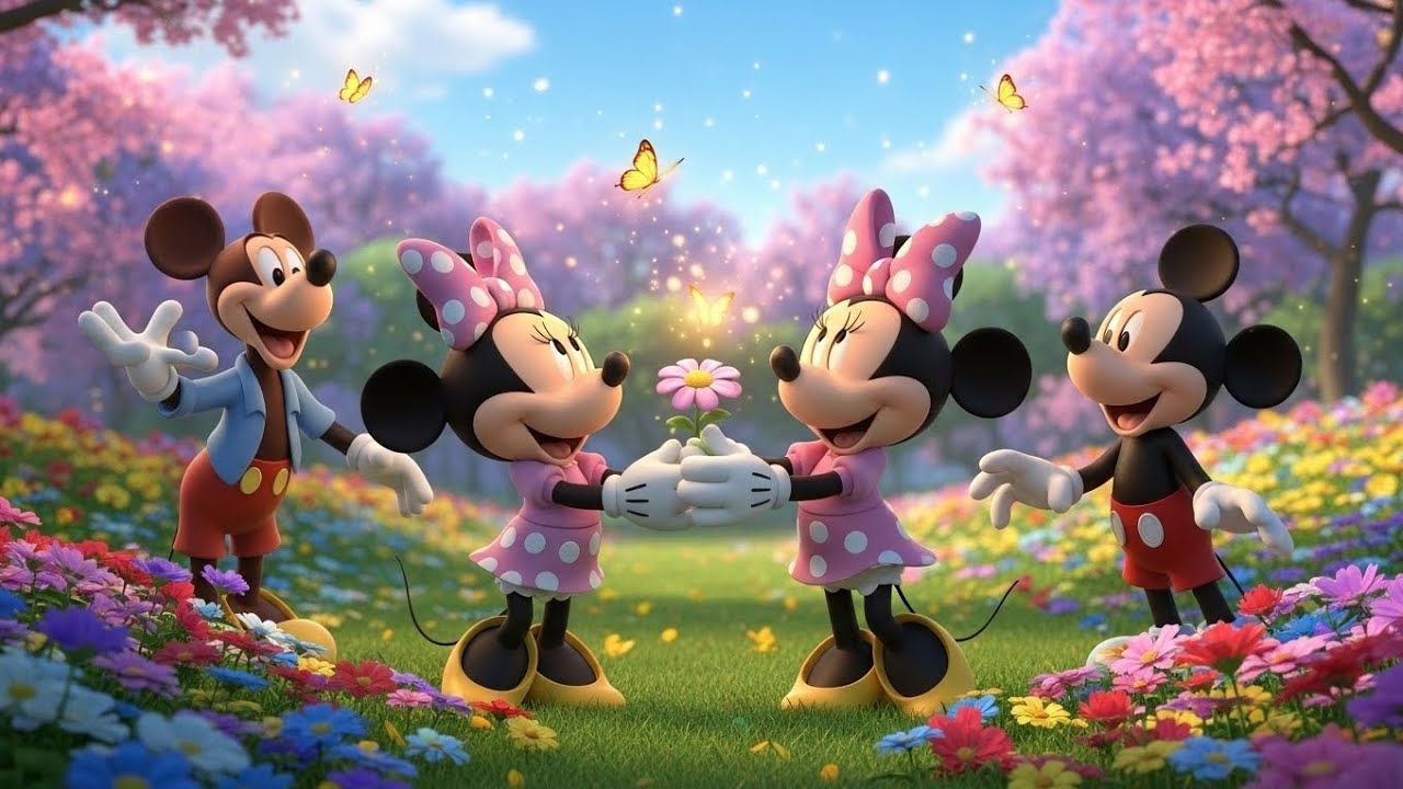 ✨ Mickey & Minnie Magical Garden Fun Adventure | 3D Cartoon Kids Video ✨