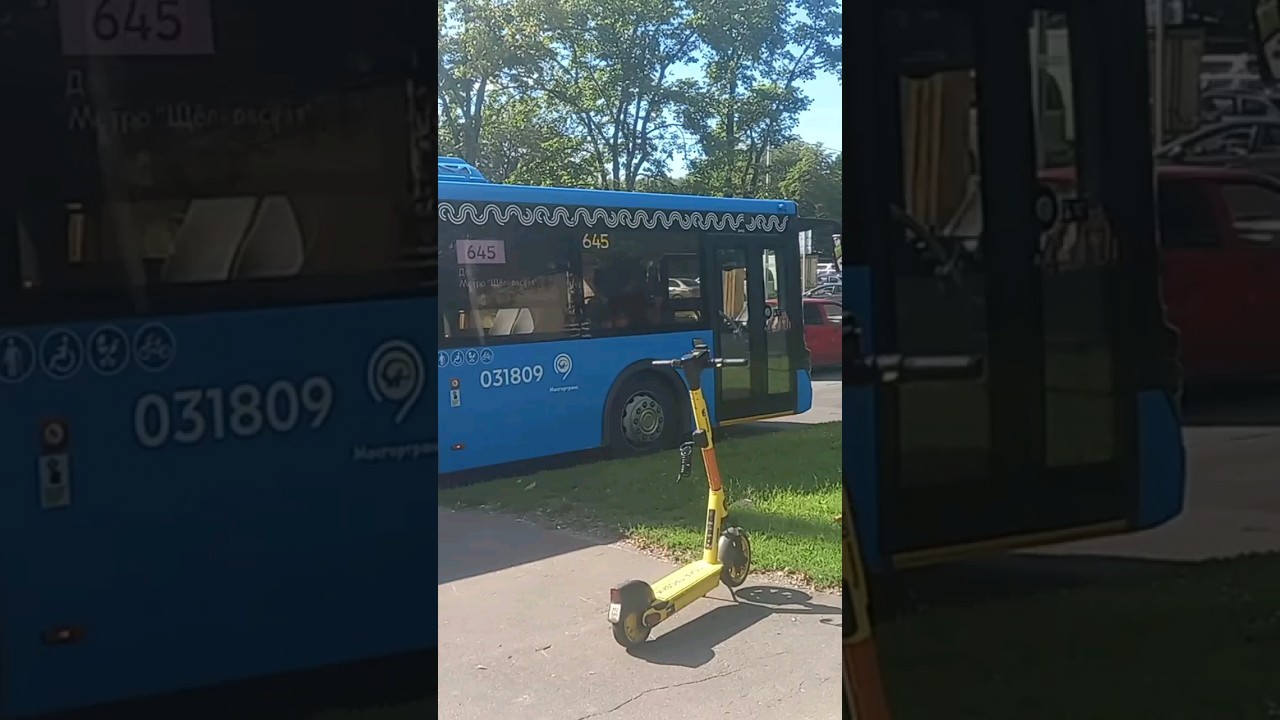 Архив!Отправление ЛиАЗа 6213.65 №031809 по маршруту 645 (Метро Щёлковская-МЦД Новогиреево)