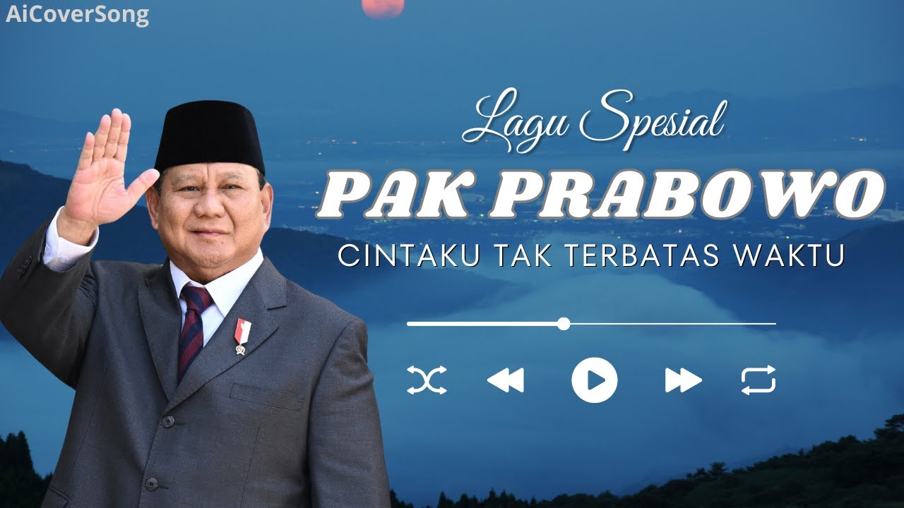 Lagu Cover Pak Prabowo - Cintaku Tak Terbatas Waktu ( AI COVER SONG )