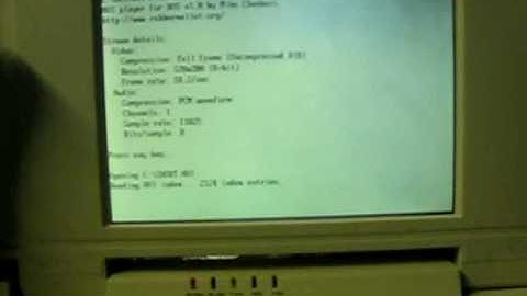 My MS-DOS QuickBASIC AVI player... this time on a 286 laptop.