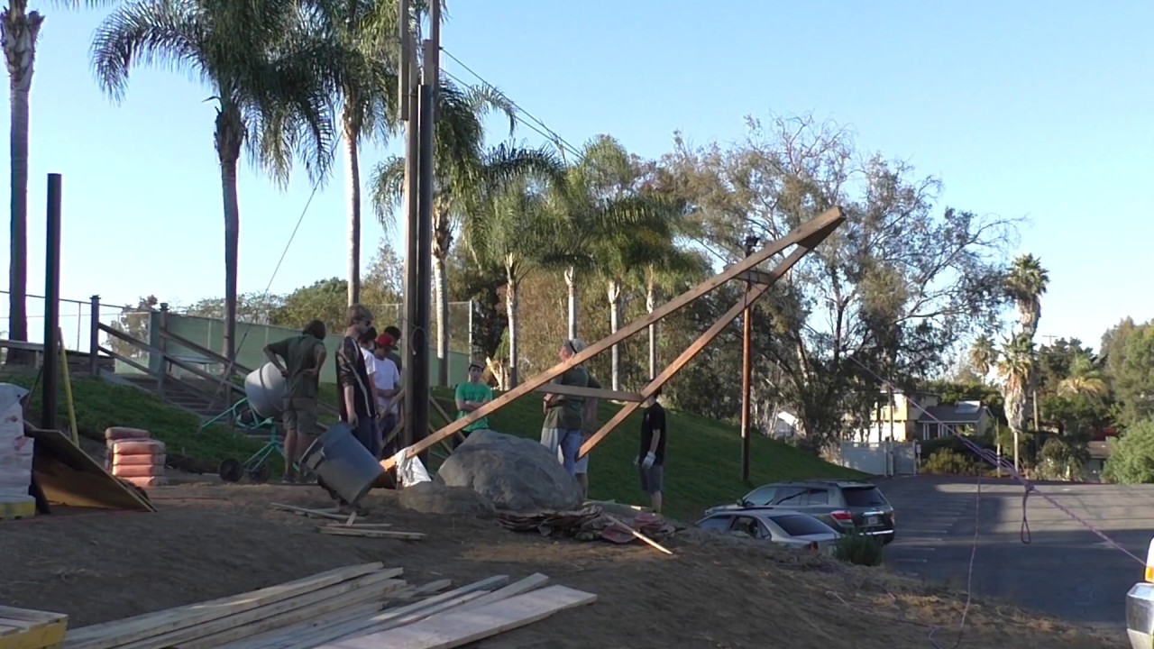 Ian Peters - Eagle Project: Batting Cage; Poles 2, 3 & 4