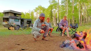 Family Camping Therapy Works! Overlanding Rig Testing, Trout Catch & Cook, & Firebox Stove Pizza!