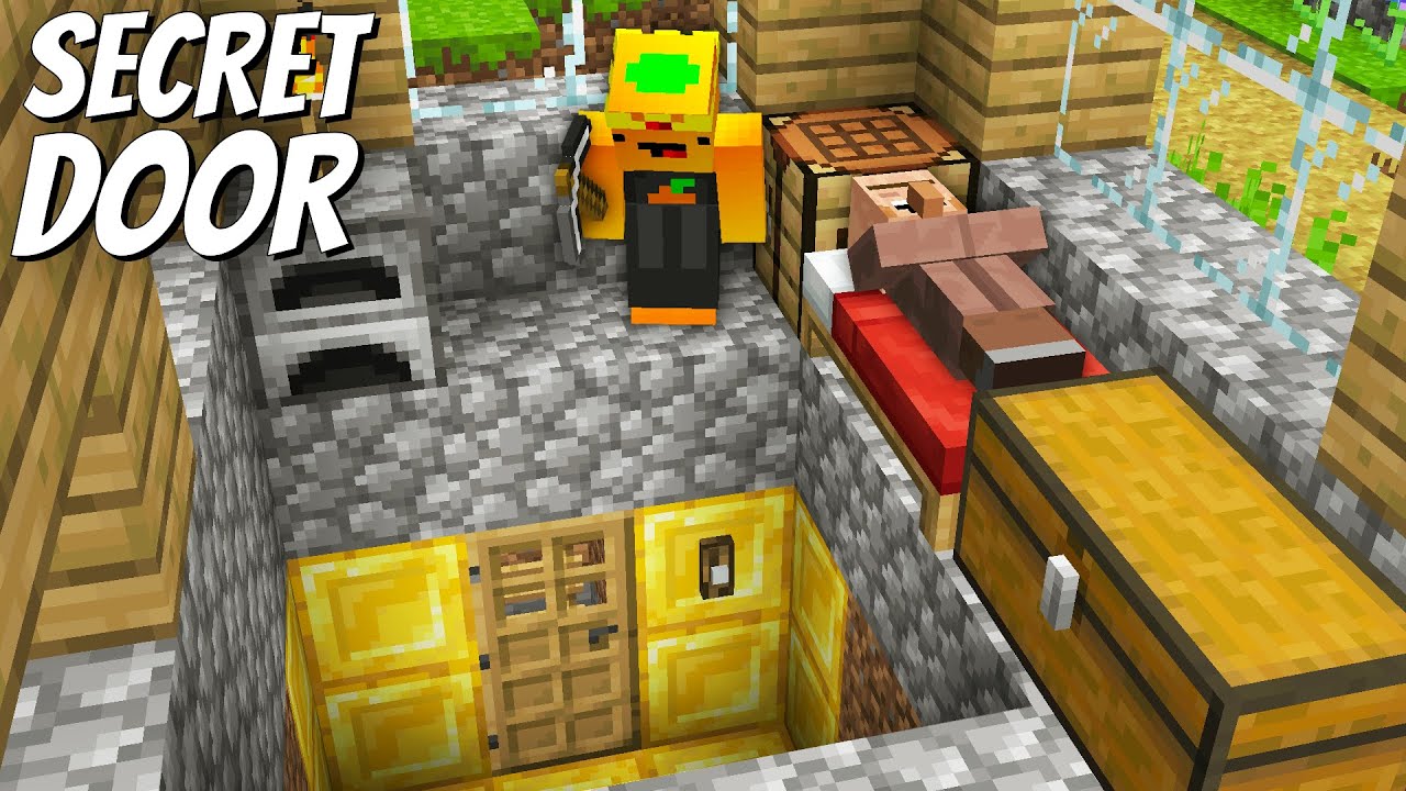 Who LIVES UNDER the VILLAGER HOUSE in Minecraft ? found a SECRET STAIRS