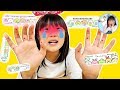 痛いよ~><ばんそうこう貼って~!!指をケガしちゃった!絆創膏で手当てごっこ 寸劇 顔にシール