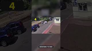 The street just blew open — raw water main burst CCTV