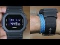 CASIO G-SHOCK DW-5600BBN-1A CLOTH BAND - UNBOXING