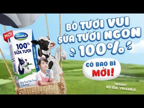 Video SỮA TƯƠI VINAMILK 100% - BÒ TƯƠI VUI, SỮA TƯƠI NGON,... - youtube