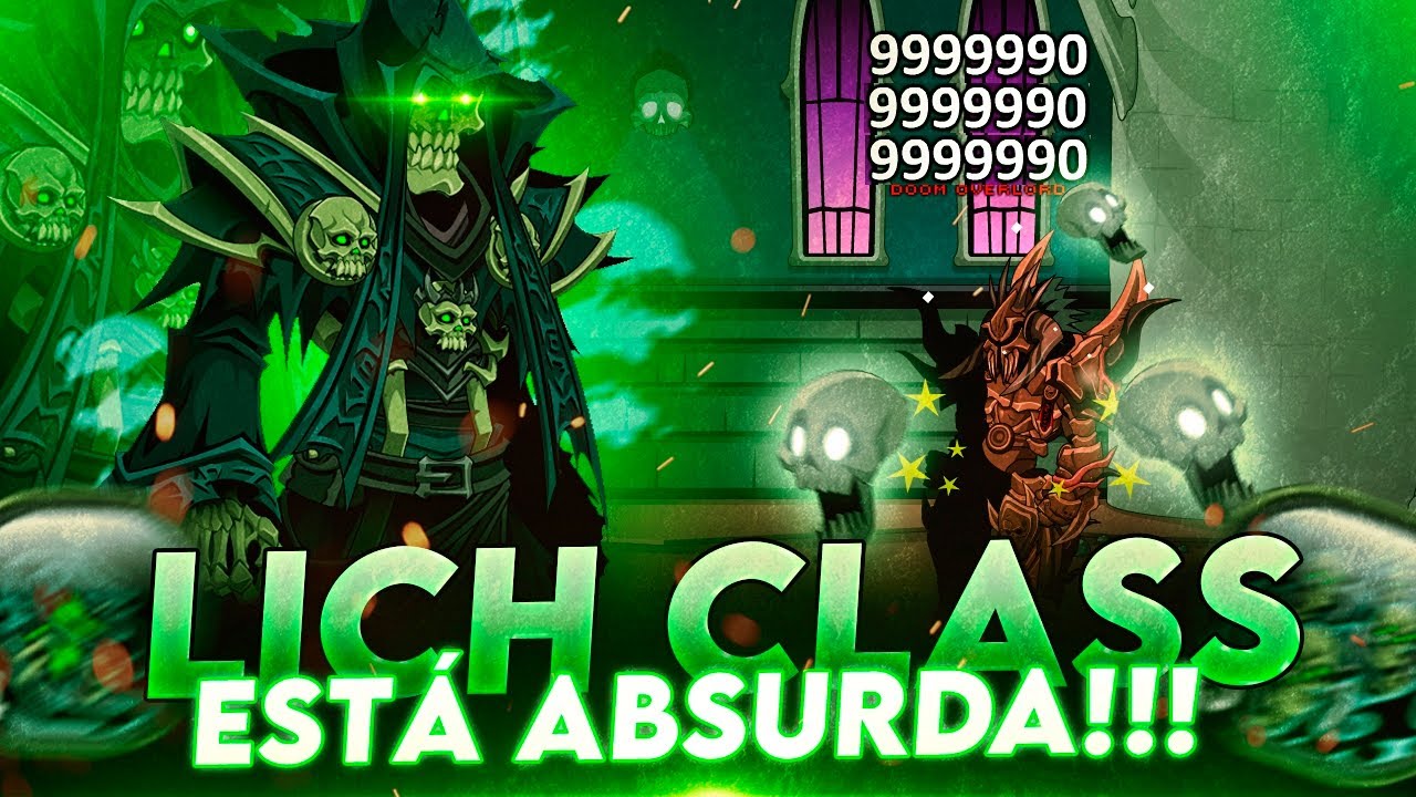 AQW - A Lich Class tá ABSURDA de boa! Vale a pena MSM? (Entenda como ela funciona)