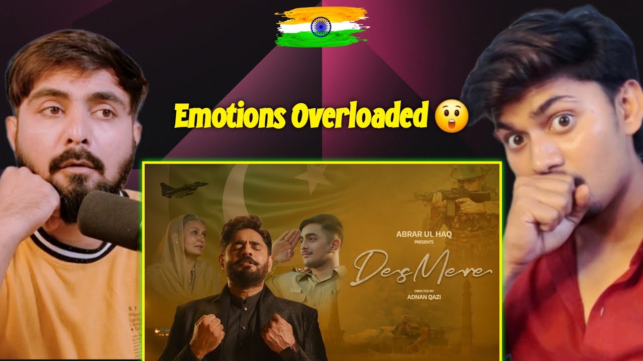 Indian Reaction On DES MERE | Independence Day Anthem | Abrar Ul Haq