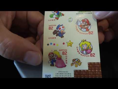 Super Mario Stamps At The Japan Post Office
