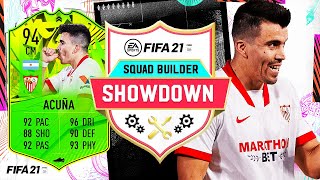 THE BEST BOX TO BOX CM!! 94 PATH TO GLORY ACUNA SQUAD BUILDER SHOWDOWN!! - FIFA 21 ULTIMATE TEAM