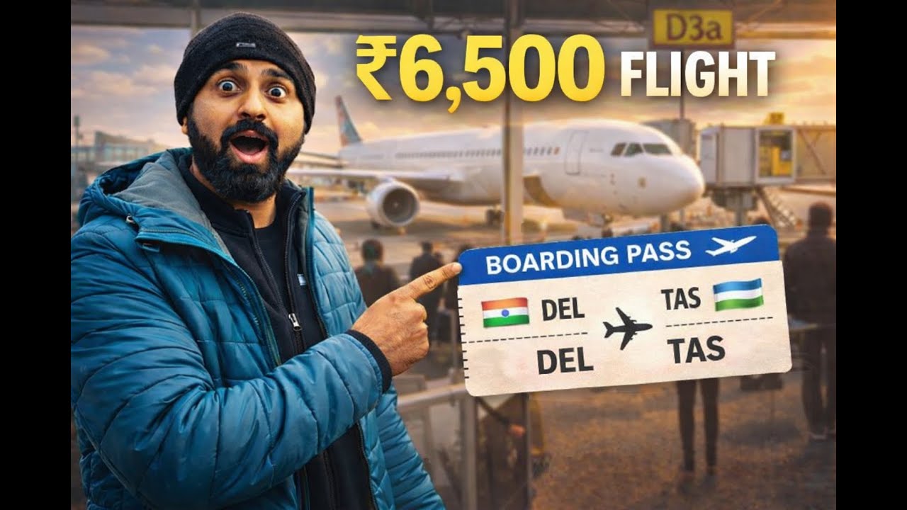 ₹6,500 International Flight 😳 | Uzbekistan Travel from India | Reality Check