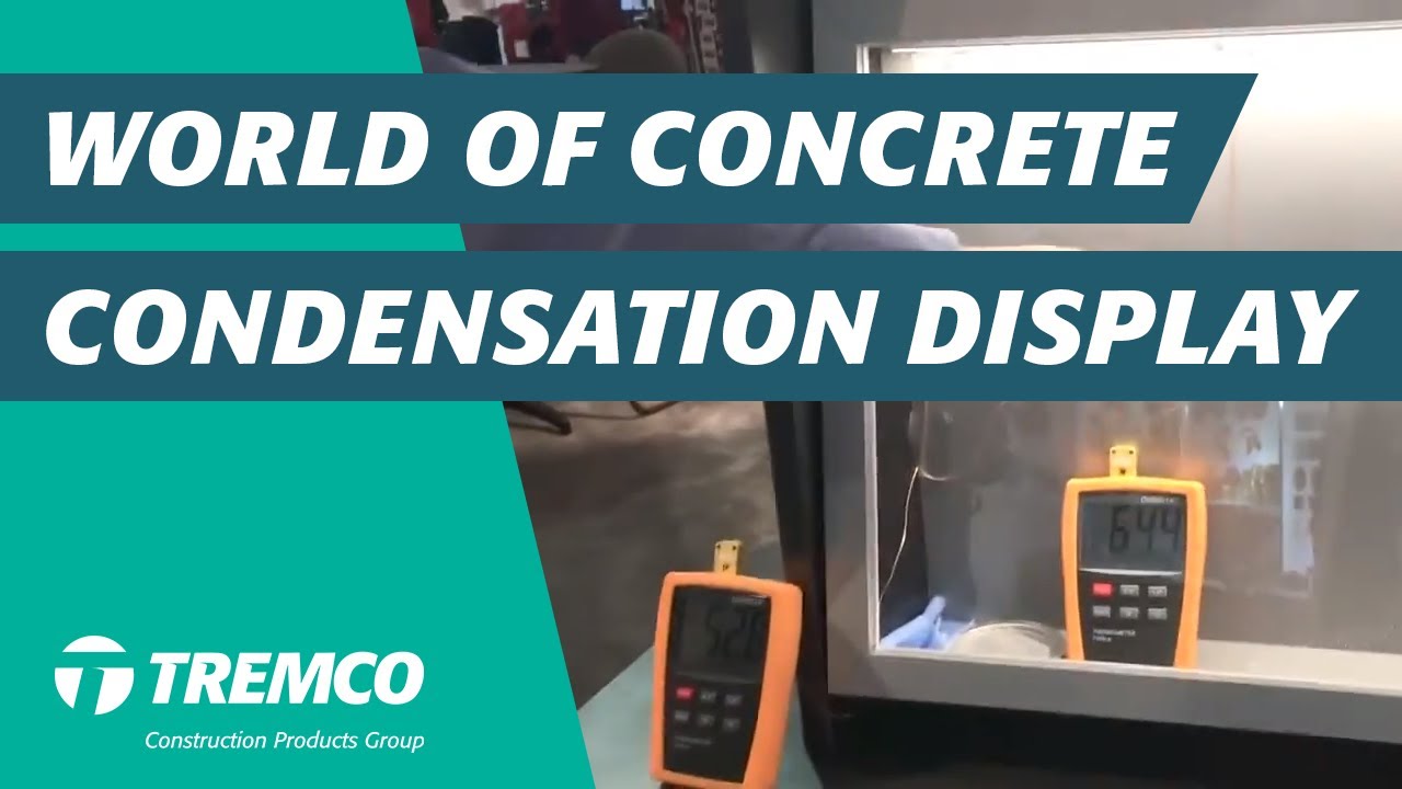 The Tremco Barrier Solutions Condensation Display at World of Concrete 2018