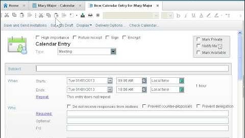 IBM Notes 9 Social Edition Move the Check Calendar Dialog Box