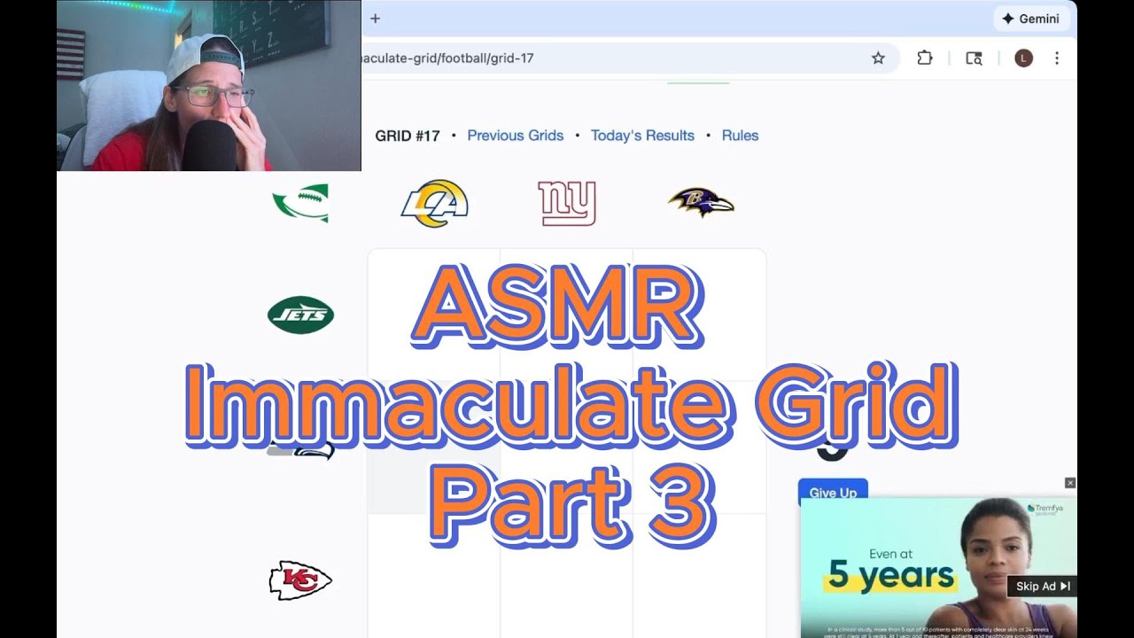 ASMR играет в Immaculate Grid (часть 3) 🏈 | Расслабляющие спортивные викторины и шёпотом имена иг...