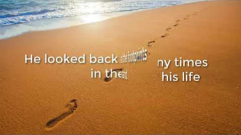Footprints in The Sand a Poem by Carolyn Joyce Carty