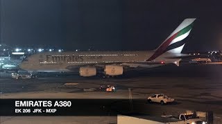 TRIP REPORT | Emirates A380 | New York JFK ✈ Milan MXP | Economy Class