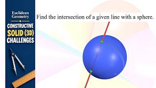 Find intersection of a line with a sphere