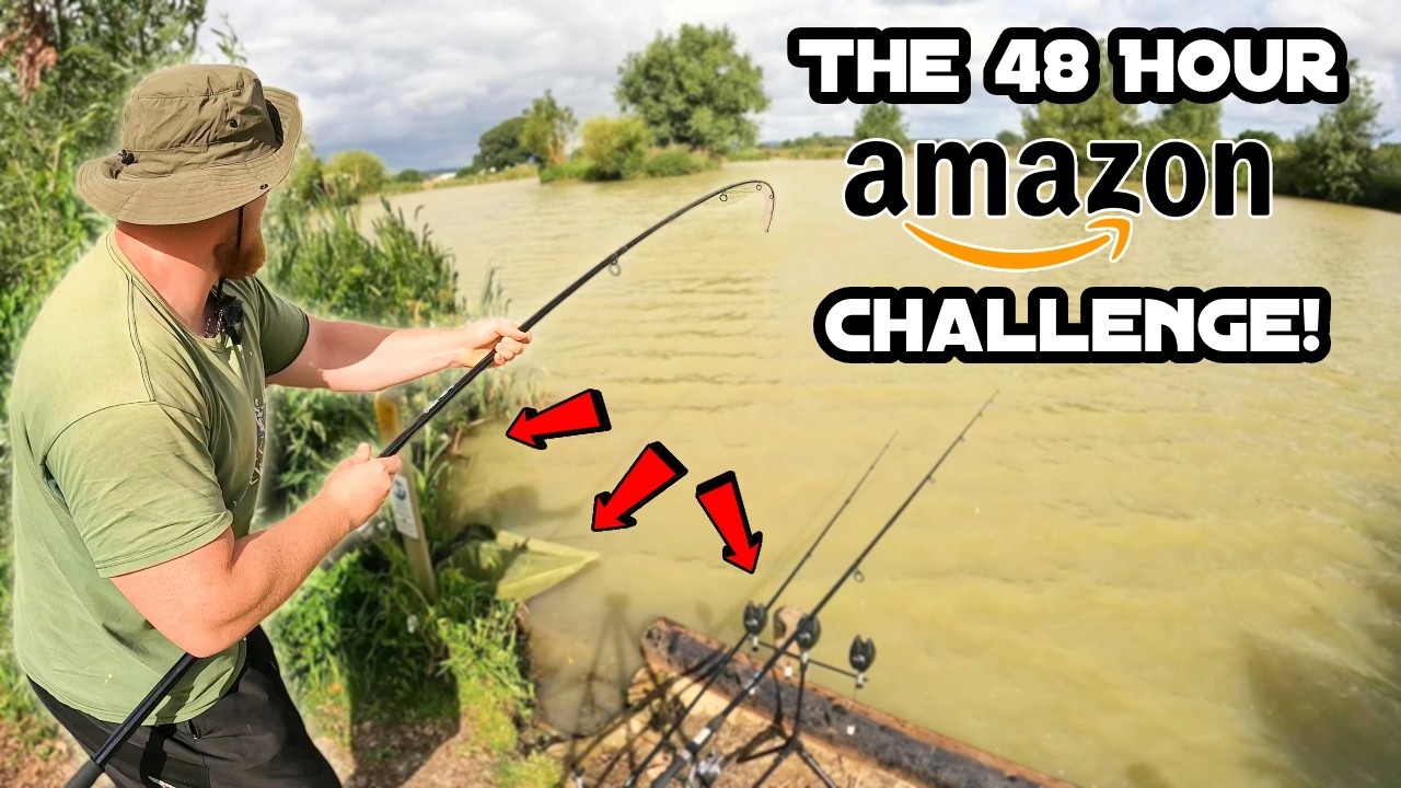The CHEAPEST CARP FISHING Set On AMAZON vs BIG FISH!