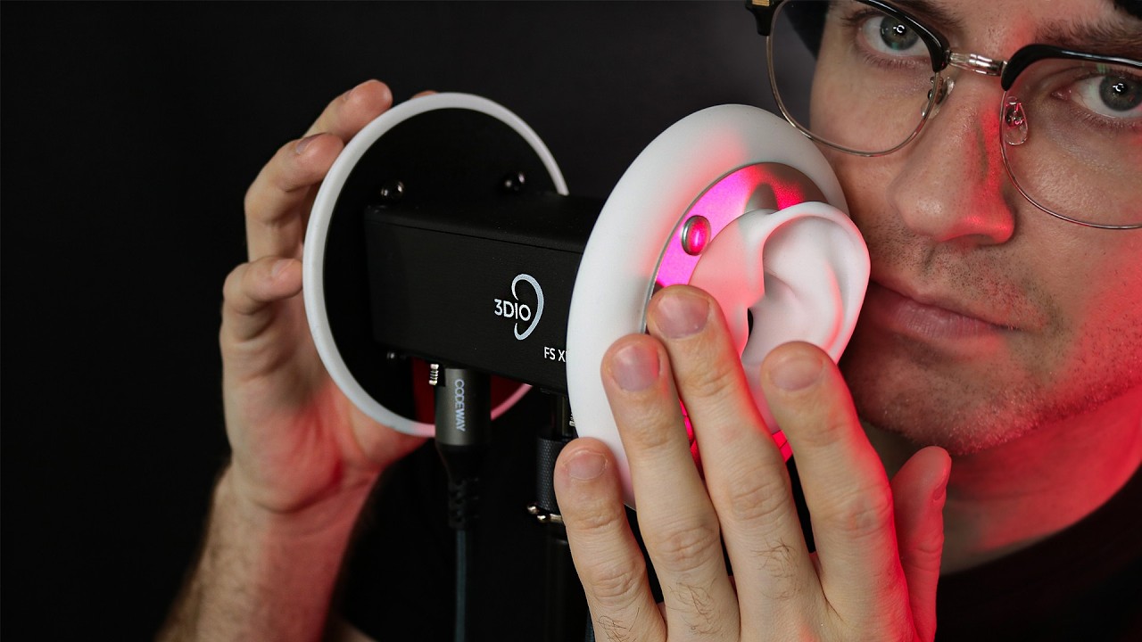 3DIO Ear-to-Ear Full Range ASMR Test 👂👂 (Whispers, Ear Picks, Rubbing, Unboxing)