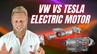 Tesla Model Y electric motor compared to VW ID electric motor