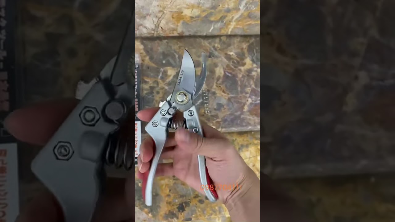 KÉO CẮT CÀNH CÂY SẮC VĨNH VIỄN SADA 210MM NHẬT BẢN. - youtube
