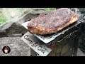 Camp and Cook | Cooking Steak On Firebox Stove | Camp Food