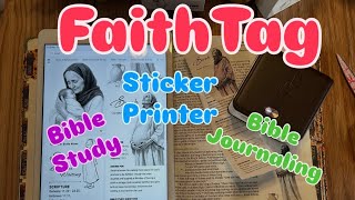 FaithTag printer for Bible journaling and study 