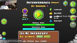 New classic ~ Geometry Dash - Interferenza By Edooox Very Easy Demon