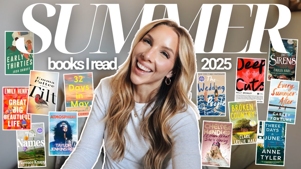 the 19 books I read this summer | SUMMER 2025 READING RECAP - YouTube