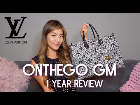 1 YEAR REVIEW OF LOUIS VUITTON ON THE GO GM TOTE