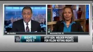 Holder pushes for restoring voting rights for individuals with prior felony convictions