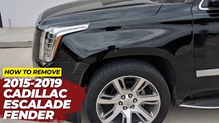 How to Remove your 20152019 Cadillac Escalade Fender, part 1