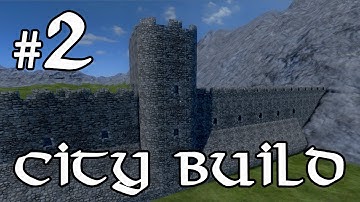 Medieval Engineers City Build - Castle Walls! #2