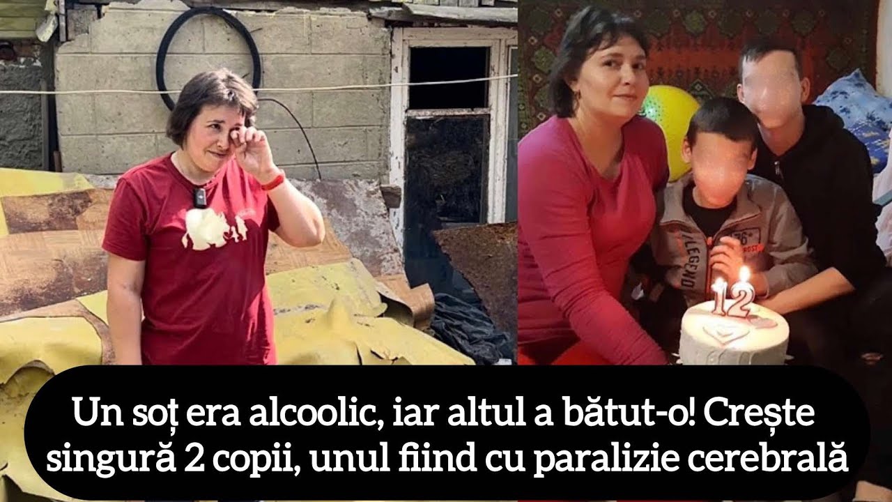 Un soț era alcoolic, iar altul a bătut-o! Crește singură 2 copii, unul fiind cu paralizie cerebrală
