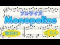 Monopolize 楽譜 ころん すとぷり 歌詞付きフルサイズ楽譜 原曲キー