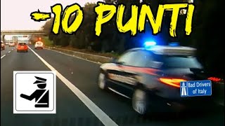 BAD DRIVERS OF ITALY dashcam compilation -10 PUNTI