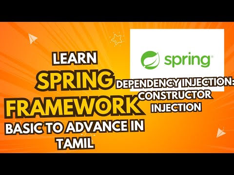 Constructor injection in tamil | spring in tamil