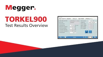 Megger TORKEL 900: Test Results Overview